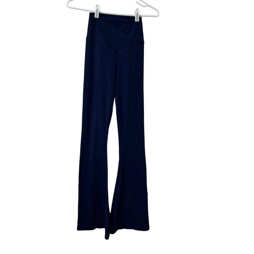 Offline by Aerie Womens Size Small Blue Real Me High Rise Flare Pants Crossover